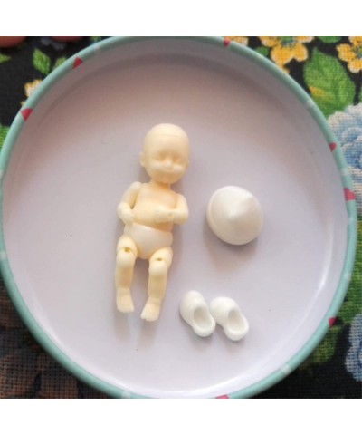 1" DIY Micro Realistic Body Silicone Doll Small Reborn Baby Dolls Silicone Full Body $62.24 Dolls