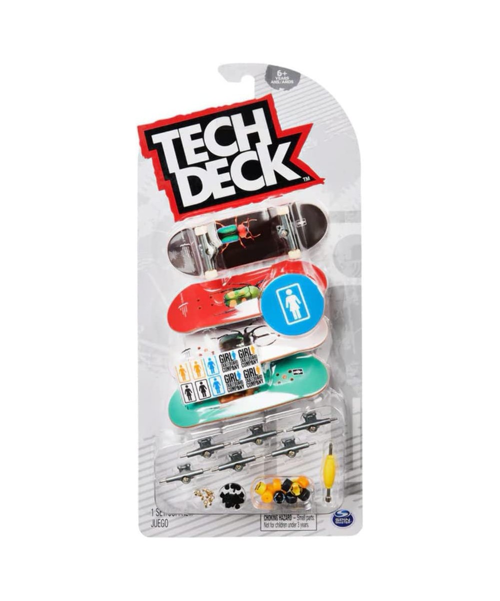 TECH DECK Ultra DLX Fingerboard 4-Pack Girl Skateboards $43.60 Finger Toys