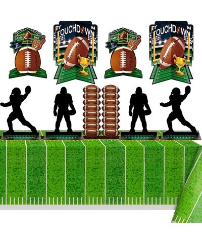 52 Pcs 3D Football Table Centerpiece Football Party Decorations Football Player Silhouette Centerpieces Football Field Tablec...