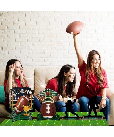 52 Pcs 3D Football Table Centerpiece Football Party Decorations Football Player Silhouette Centerpieces Football Field Tablec...