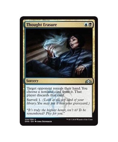 Thought Erasure (206/259) - Guilds of Ravnica - Foil $12.68 Card Games