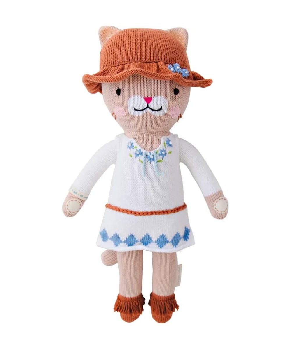 Chelsea The Cat Little 13" Hand-Knit Doll – 1 Doll - 10 Meals Fair Trade Heirloom Quality Handcrafted in Peru 100% Cotton Yar...