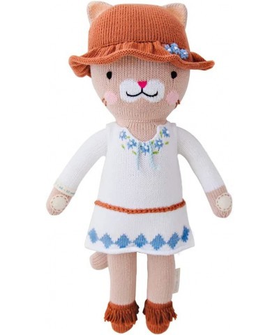 Chelsea The Cat Little 13" Hand-Knit Doll – 1 Doll - 10 Meals Fair Trade Heirloom Quality Handcrafted in Peru 100% Cotton Yar...