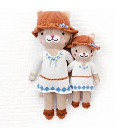 Chelsea The Cat Little 13" Hand-Knit Doll – 1 Doll - 10 Meals Fair Trade Heirloom Quality Handcrafted in Peru 100% Cotton Yar...