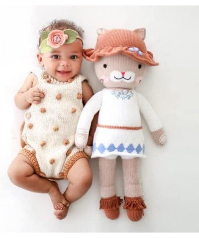 Chelsea The Cat Little 13" Hand-Knit Doll – 1 Doll - 10 Meals Fair Trade Heirloom Quality Handcrafted in Peru 100% Cotton Yar...