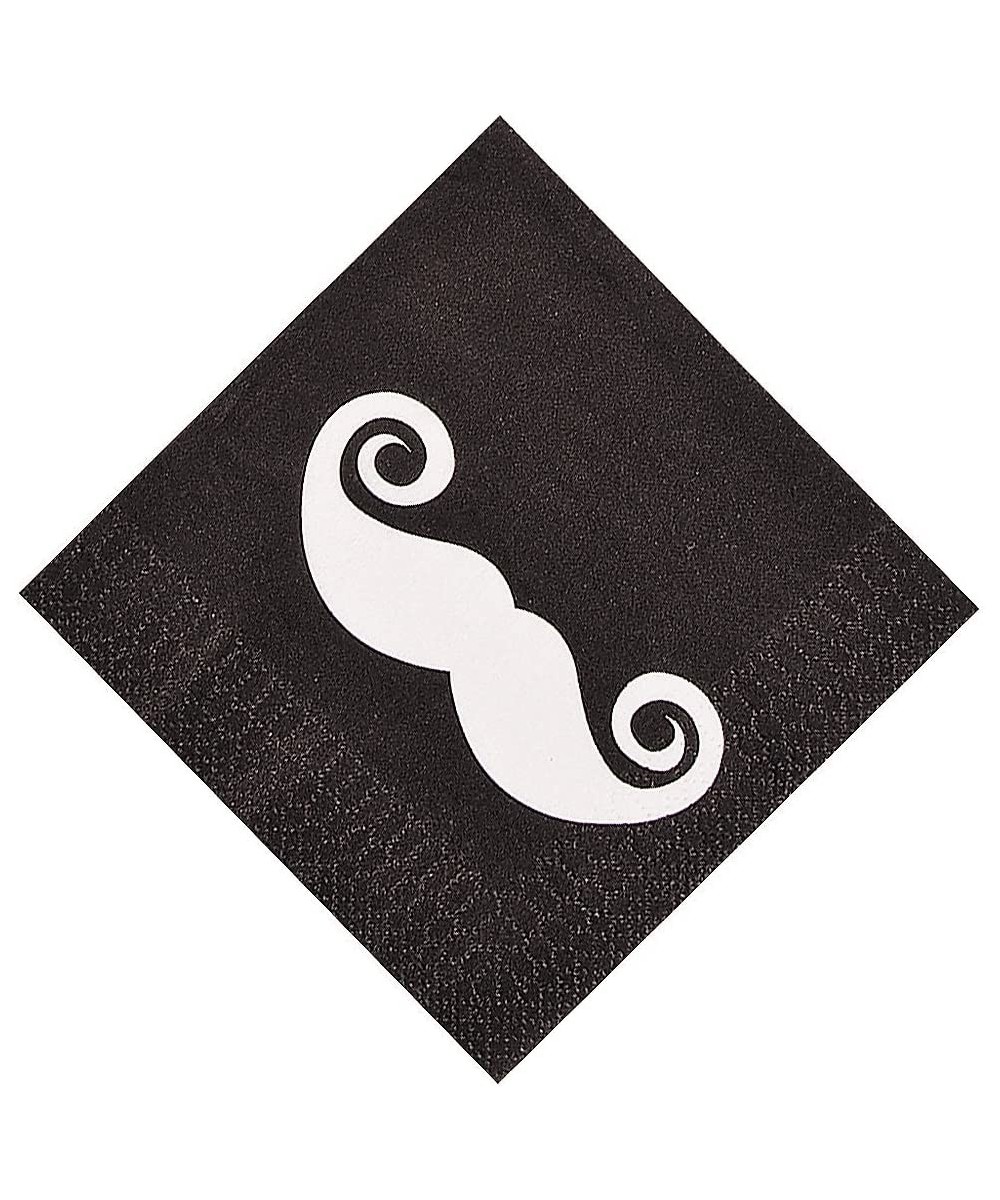 Mustache Party Beverage Napkins - Party Supplies - Print Tableware - Print Napkins - 16 Pieces $18.97 Kids' Party Tableware