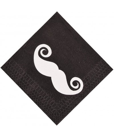 Mustache Party Beverage Napkins - Party Supplies - Print Tableware - Print Napkins - 16 Pieces $18.97 Kids' Party Tableware