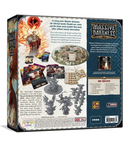 Massive Darkness 2 Heavenfall Board Game Expansion | Tabletop Miniatures Game | Cooperative Strategy Game for Adults and Teen...