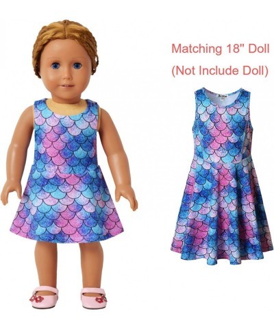 Jxstar Matching Girls & Doll Flower Dresses Sleeveless Summer 18" Dolls Clothes $47.55 Doll Accessories