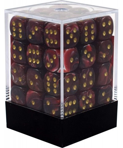 Dice d6 Sets: Vortex Burgundy with Gold - 12mm Six Sided Die (36) Block of Dice - 27834 $25.86 Game Accessories