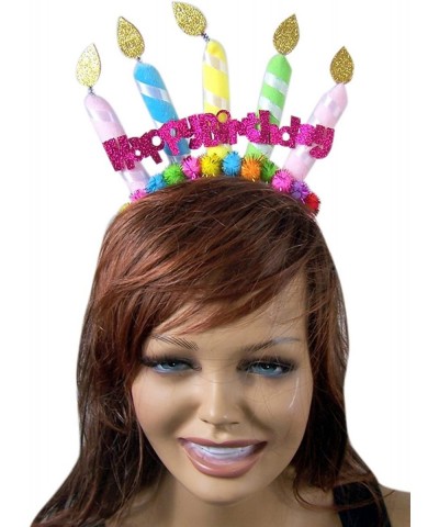 Happy Birthday Banner Headband with Candles Party Accessory $20.11 Kids' Party Hats