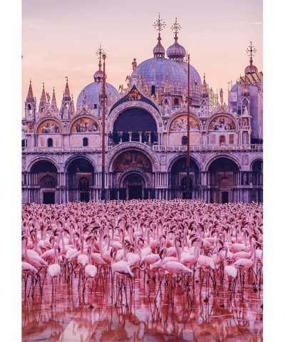 Buffalo Games - - Pink Flamingo Palace - 500 Piece Jigsaw Puzzle $22.00 Jigsaw Puzzles