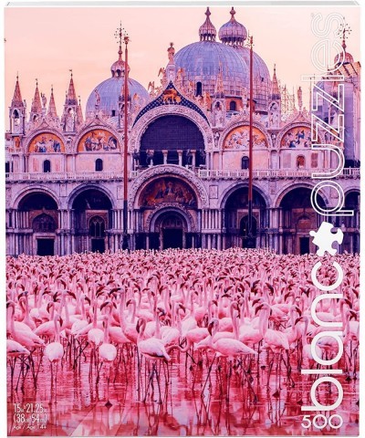 Buffalo Games - - Pink Flamingo Palace - 500 Piece Jigsaw Puzzle $22.00 Jigsaw Puzzles