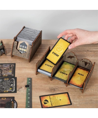 Wooden Betrayal Organizer with Engraved Design - Betrayal at House on The Hill Storage Organizer Box with Amazing Dice Tower ...