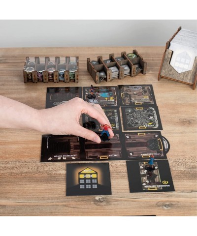 Wooden Betrayal Organizer with Engraved Design - Betrayal at House on The Hill Storage Organizer Box with Amazing Dice Tower ...