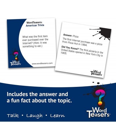 Trivia Conversation Starters - Fun Trivia Card Game for Families Couples Kids Parties & Travel - Flashcards for Ages 8+ - 150...