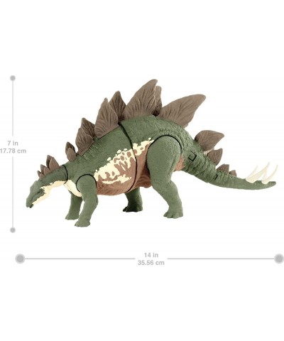 Jurassic World Camp Cretaceous Mega Destroyers Stegosaurus Dinosaur Action Figure Toy Gift with Movable Joints Attack and Bre...