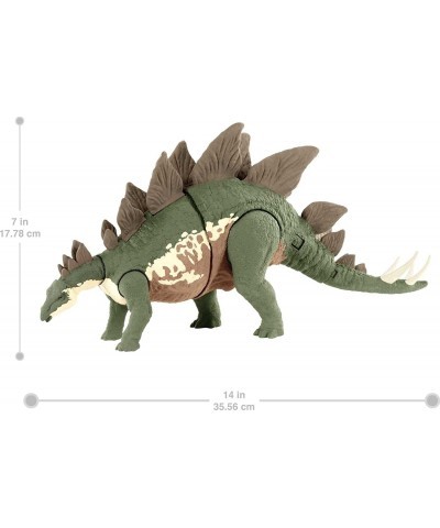 Jurassic World Camp Cretaceous Mega Destroyers Stegosaurus Dinosaur Action Figure Toy Gift with Movable Joints Attack and Bre...