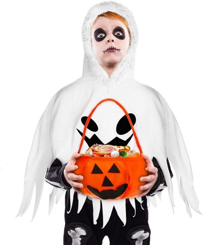 Kids Ghost Halloween Costume with Halloween White Ghost Cloak and Candy Bag Ghost for Kids Toddlers Multicolor $31.04 Kids' C...