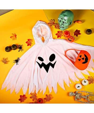 Kids Ghost Halloween Costume with Halloween White Ghost Cloak and Candy Bag Ghost for Kids Toddlers Multicolor $31.04 Kids' C...