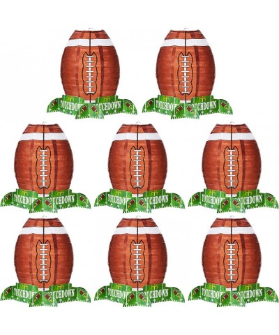 Football Paper Lantern Table Centerpiece Decoration Set Soccerball Game Lantern with Stand Pieces for Sports Game Football Ki...