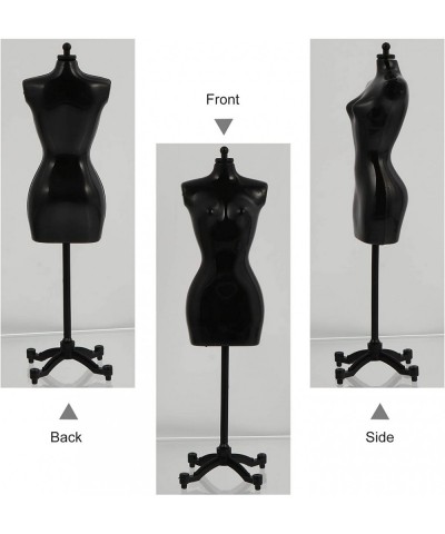 6pcs Doll Dress Form Clothing Clothes Gown Display Mini Mannequin Model Stand for Doll Display Holder Stand Display Support W...