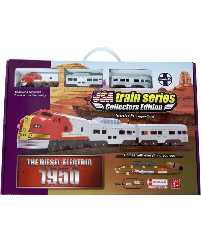 1950 Santa Fe Super Chief F7 EMD Battery Operated Train Set $93.99 Toy Vehicle Playsets