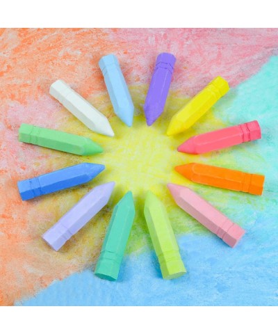 60PCS Cone Shaped Washable Sidewalk Chalks Set in 12 Colors Non-Toxic Jumbo Chalk for Toddlers Kids Outdoor Art Play Chalk $2...