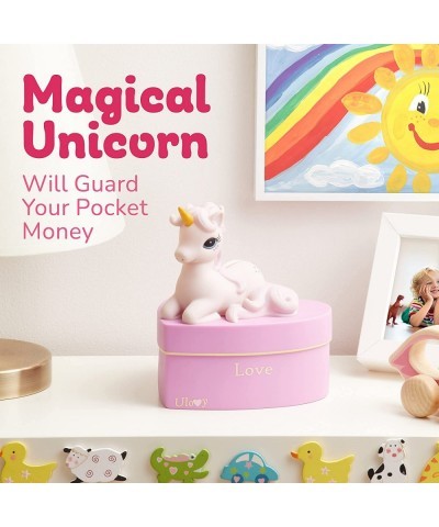 Unicorn Piggy Bank | Reusable Kids’ Piggy Bank w/ a Plug Underneath | Bright & Friendly Piggy Bank to Teach Kids How to Nearl...