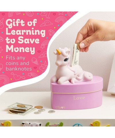 Unicorn Piggy Bank | Reusable Kids’ Piggy Bank w/ a Plug Underneath | Bright & Friendly Piggy Bank to Teach Kids How to Nearl...