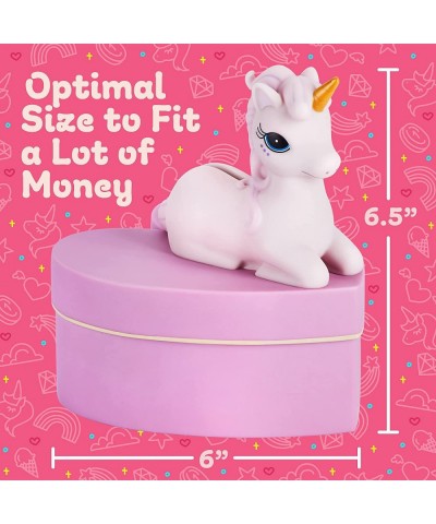 Unicorn Piggy Bank | Reusable Kids’ Piggy Bank w/ a Plug Underneath | Bright & Friendly Piggy Bank to Teach Kids How to Nearl...