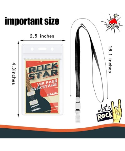 10 Pices rock star party Badge Music Party Decorations Lanyards Rock and Roll Supplies Theme for Party Decoration $18.37 Kids...