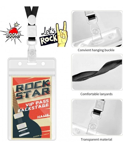 10 Pices rock star party Badge Music Party Decorations Lanyards Rock and Roll Supplies Theme for Party Decoration $18.37 Kids...