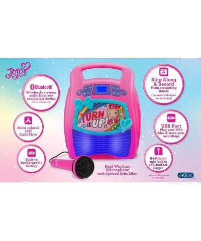 JoJo Siwa Bluetooth Karaoke Machine Portable Bluetooth Party Speaker with Microphone for Kids Speaker with USB Port to Play M...