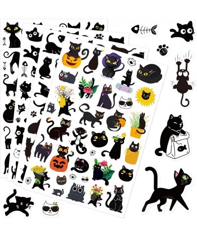 Cute Black Cat Stickers 810 Count Waterproof Black Cat Adhesive Sticker for Kids Birthday Decorations Party Goodie Gifts Bags...