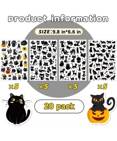 Cute Black Cat Stickers 810 Count Waterproof Black Cat Adhesive Sticker for Kids Birthday Decorations Party Goodie Gifts Bags...