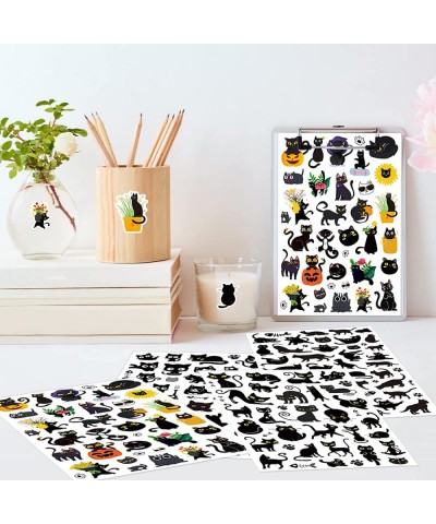 Cute Black Cat Stickers 810 Count Waterproof Black Cat Adhesive Sticker for Kids Birthday Decorations Party Goodie Gifts Bags...