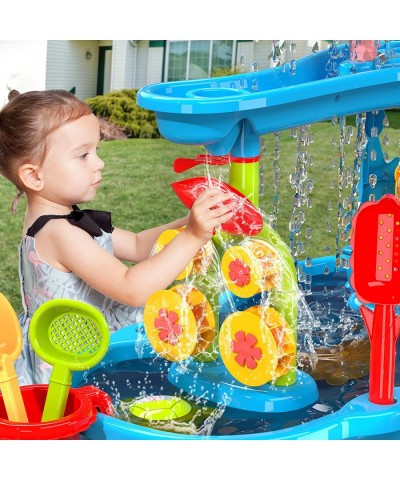 Kids Sand Water Table for Toddlers 3-Tier Sand and Water Play Table Toys for Toddlers Kids Activity Sensory Tables Outside Be...