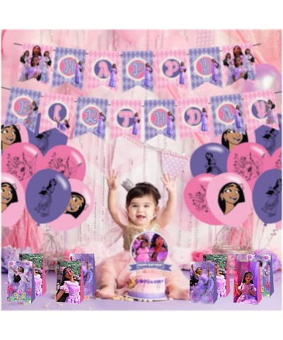 12pcs Encanto Party Favor Gift Bags Isabella Birthday Supplies for Princess Girl Decorations Green $21.45 Kids' Party Favor Sets