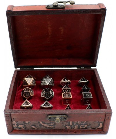 Two Metal Dice Role Playing Sets with Storage Chest for Tabletop Games $94.43 Game Accessories