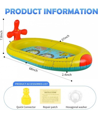 Submarine Sprinkler Pad for Kids Baby Toddler Wading Pool Splash Play Mat Backyard Party Outdoor Summer Toys for Boys Girls $...