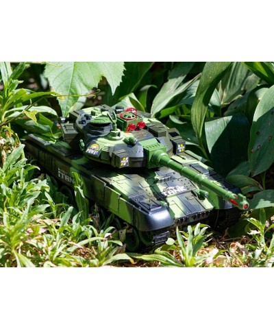 Remote Control Fighting Tanks Set 1:14 Scale Life Indicators Realistic Sounds and Lights Set of 2 RC Radio Control Gaming Mil...