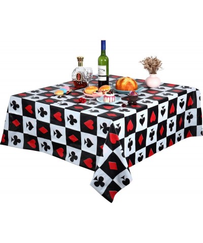 2 Pieces Casino Party Table Cover Poker Party Tablecloth for Las Vegas Theme Casino Party Decorations $16.16 Kids' Party Tabl...