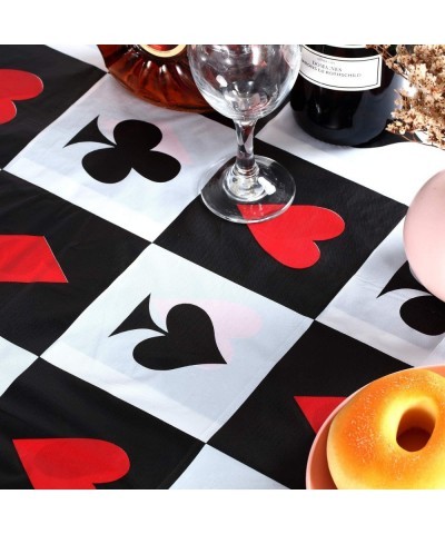 2 Pieces Casino Party Table Cover Poker Party Tablecloth for Las Vegas Theme Casino Party Decorations $16.16 Kids' Party Tabl...