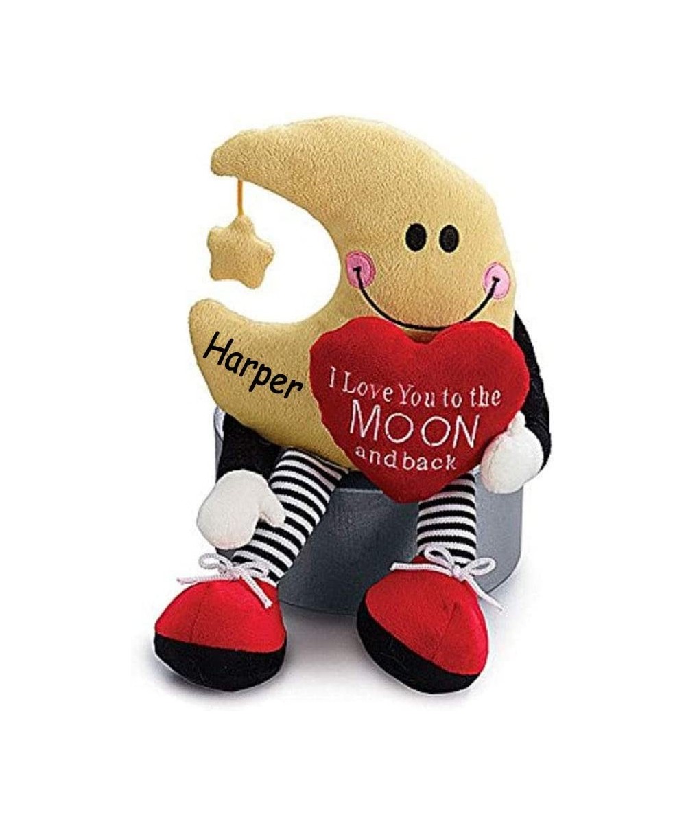 Personalized Valentine's Day I Love You to The Moon and Back Plush Stuffed Animal Toy for Boys or Girls Valentine Gift $44.25...