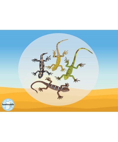 5.5" Plastic Lizards - (24) per Pack - Assorted Colors and Designs - Animal Theme Parties - Toy Lizards for Kids - Bath Time ...