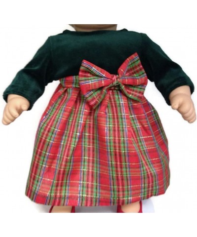 Plaid Holiday Dress & Matching Headband Doll Clothes for 15 inch Dolls $26.68 Dolls