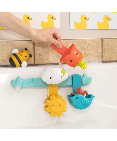 – Baby Bath Toy Bar – Spin N Sort Spout – 6 Removable Pieces and 2 Suction Cups – Stackable Sortable Spinnable Bath Toys for ...