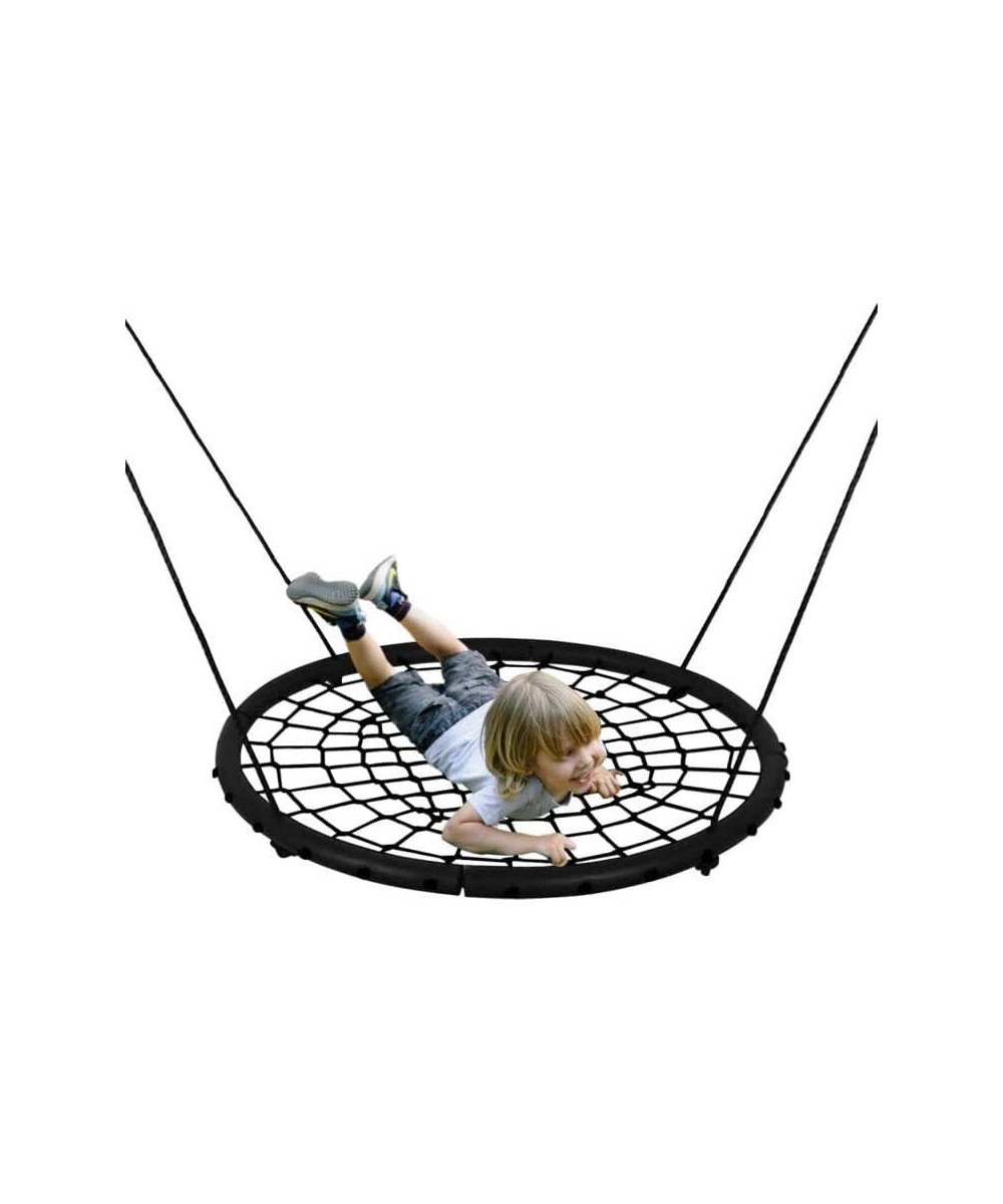 40''Round Rope Swing Nest Web Hanging Swing Seat Sets Heavy Duty for Garden Backyard Outdoor for Kids Children Adult $81.24 P...