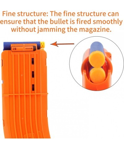 15 Darts Banana Curved Clips Soft Bullet Quick Reload Clips Compatible for Nerf Elite Magazine Toy Gun (Orange Pack of 3) $29...